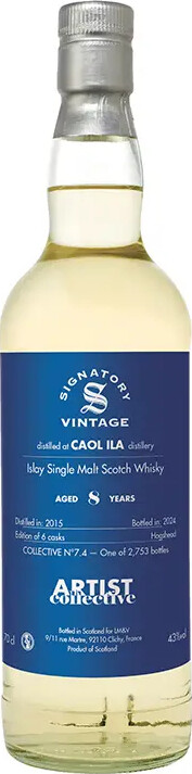 Caol Ila 2015 SV Artist Collective 7.4 Collection Foundations 8yo 43% 700ml