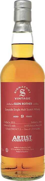 Glenrothes 2015 SV Artist Collective 7.3 Collection Foundations 9yo 48% 700ml