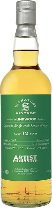 Linkwood 2012 Artist Collective 7.6 Collection Foundations 12yo 48% 700ml