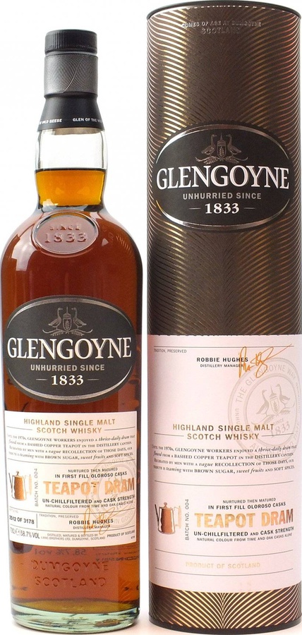 Glengoyne Teapot Dram Distillery Only 1st Fill Oloroso Casks Batch 004 58.7% 700ml