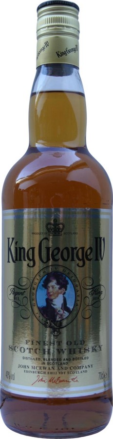 King George IV Blended Scotch Whisky Georgius IV Deigratia John McEwan and Company Edinburgh 40% 700ml