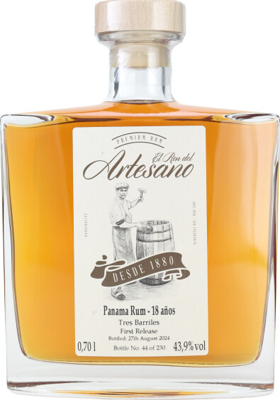 El Ron Del Artesano Tres Barriles Panama 18yo 43.9% 700ml