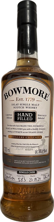 Bowmore 1998 DBX Handfill 51.7% 700ml