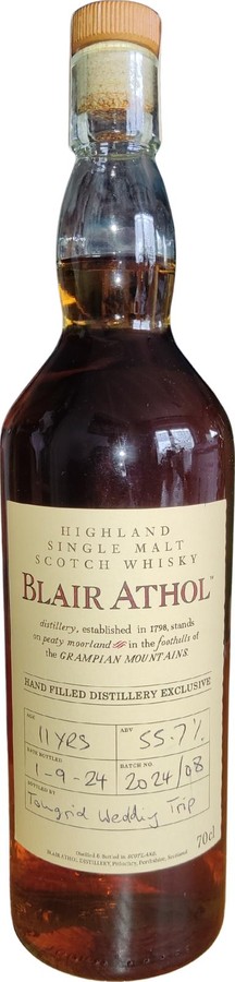 Blair Athol 11yo Hand Filled Distillery Exclusive 55.7% 700ml