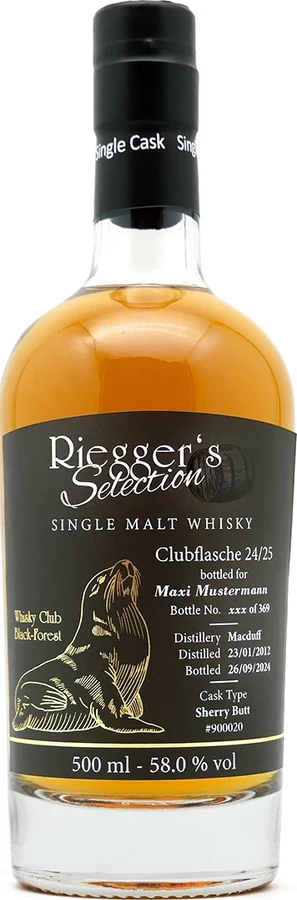 Macduff 2012 RS M:DU IV Whisky Club Black-Forest Clubflasche 24 25 58% 500ml