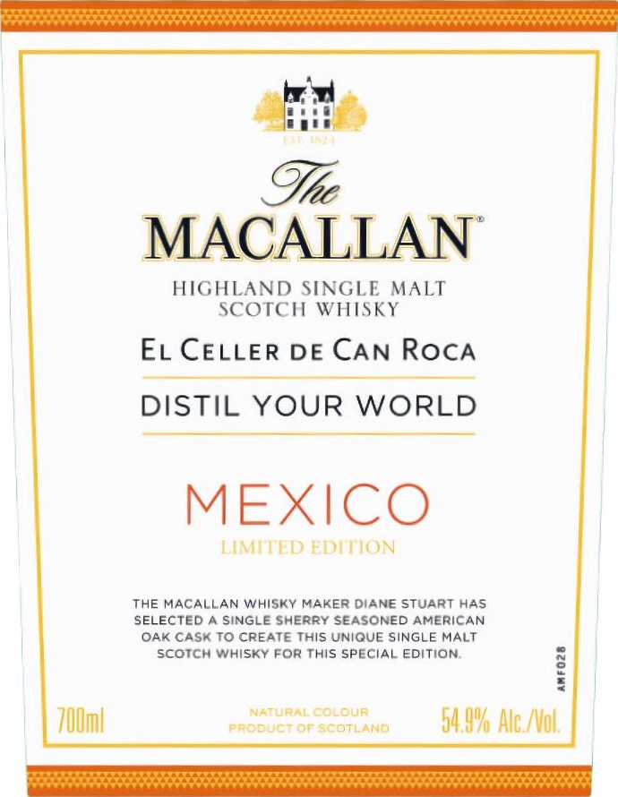 Macallan Distil Your World Mexico 54.9% 700ml