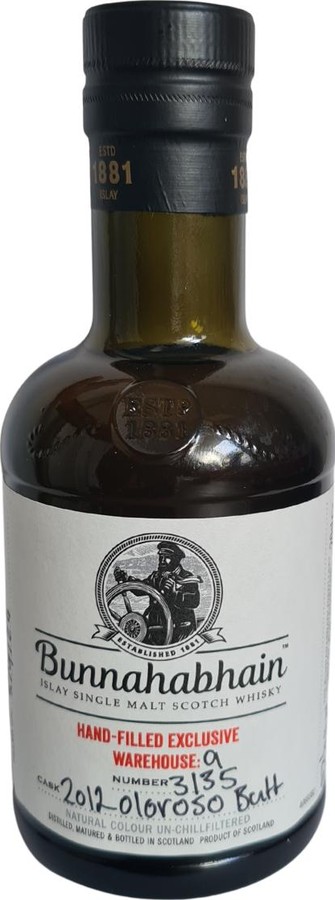 Bunnahabhain 2012 Warehouse 9 Hand-Filled Exclusive 57.6% 200ml