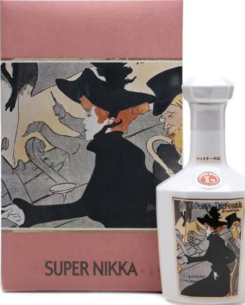 Nikka Super Ceramic Decanter Toulouse-Lautrec 43% 500ml