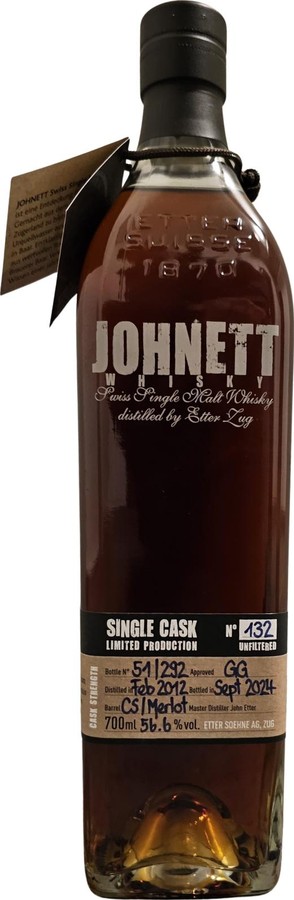 Johnett 2012 Single Cask 56.6% 700ml