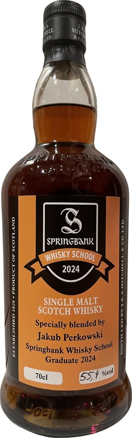 Springbank Whisky School 2024 Jakub Perkowski 55.4% 700ml