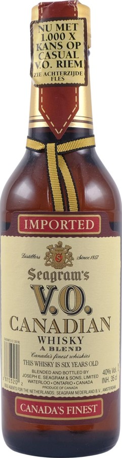 Seagram'SV.O. Canadian Whisky Imported 40% 350ml