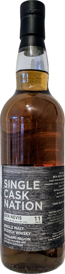 Ben Nevis 2012 JWC Single Cask Nation 56.2% 700ml