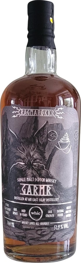 A Secret Islay Distillery 10- year old whic Ragnarokkr Nr.7 Garmr 51.9% 700ml