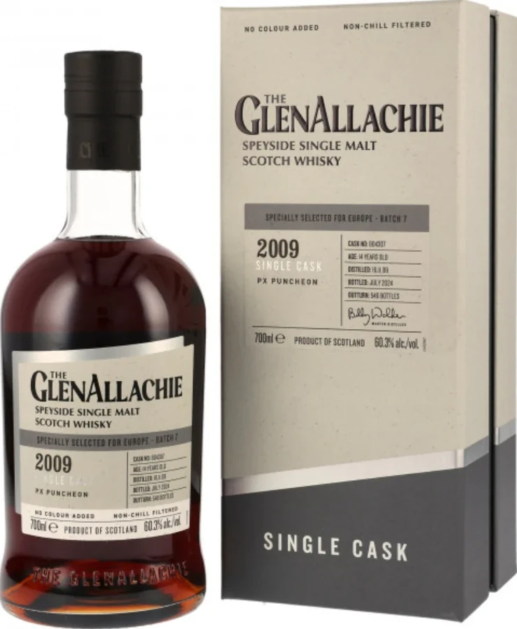 Glenallachie 2009 Single Cask 60.3% 700ml