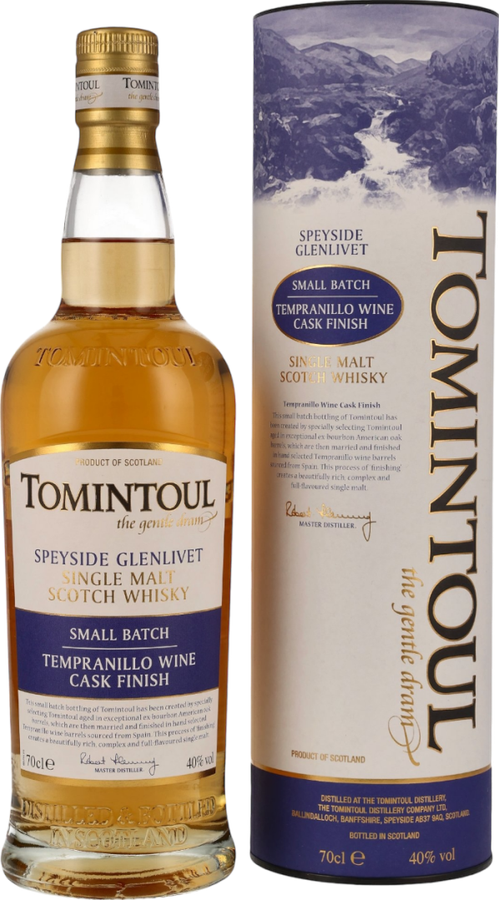 Tomintoul Tempranillo Wine Cask Finish Small Batch 40% 700ml