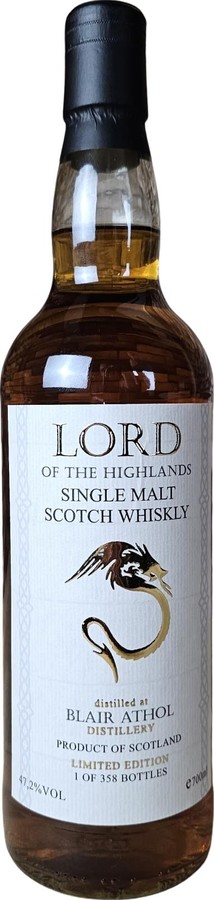 Blair Athol 2015 Whk Lord of the Highlands White Label 47.2% 700ml