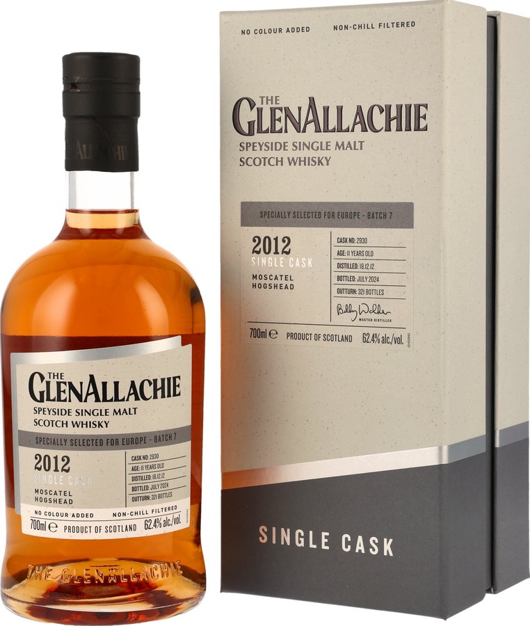 Glenallachie 2012 Single Cask 62.4% 700ml