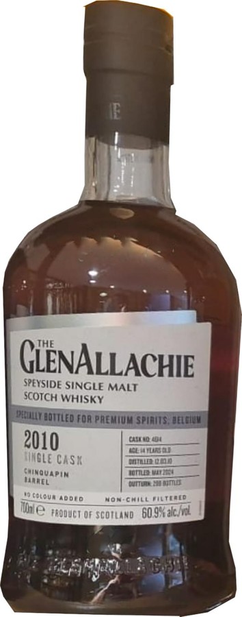 Glenallachie 2010 Premium Spirits Belgium 60.9% 700ml