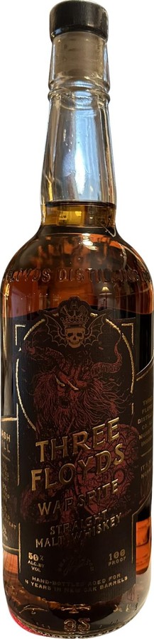 Three Floyds 4yo Warspite Straight Malt Whisky 50% 750ml