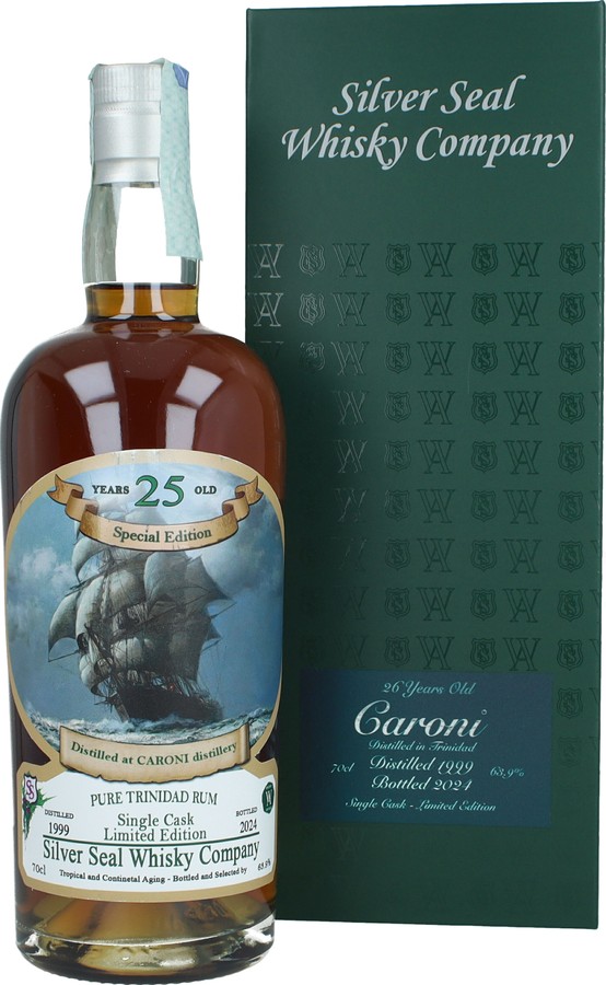 Silver Seal 1999 Caroni Trinidad WA Edition 25yo 63.9% 700ml