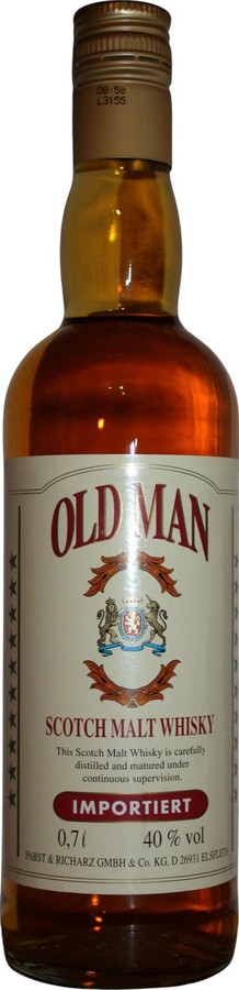 Old Man Scotch Malt Whisky Importiert Pabst & Richarz GmbH & Co.KG Elsfleth 40% 700ml