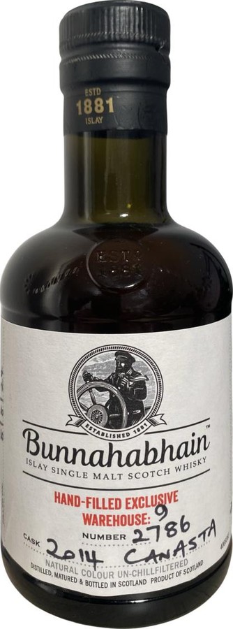 Bunnahabhain 2014 Warehouse 9 Hand-Filled Exclusive 58.4% 200ml