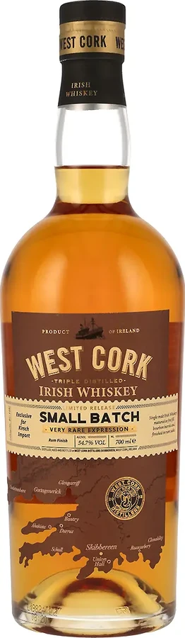 West Cork Rum Finish Small Batch Kirsch Import 54.7% 700ml