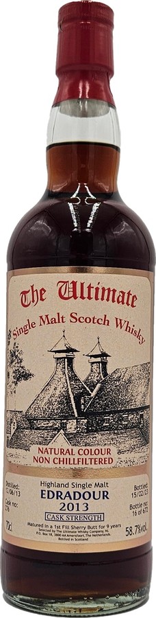 Edradour 2013 vW The Ultimate Cask Strength 58.7% 700ml