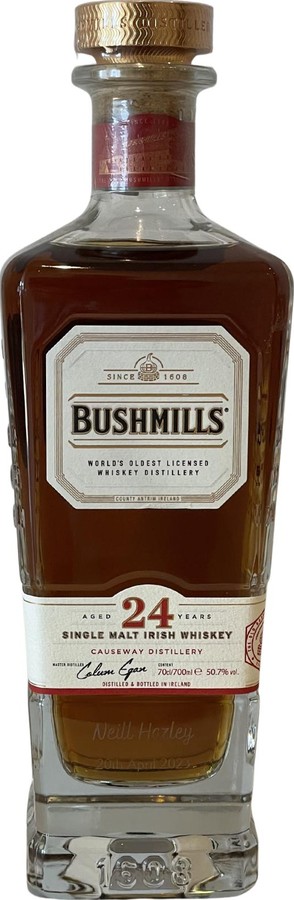 Bushmills 24yo Single Malt Irish Whisky 50.7% 700ml