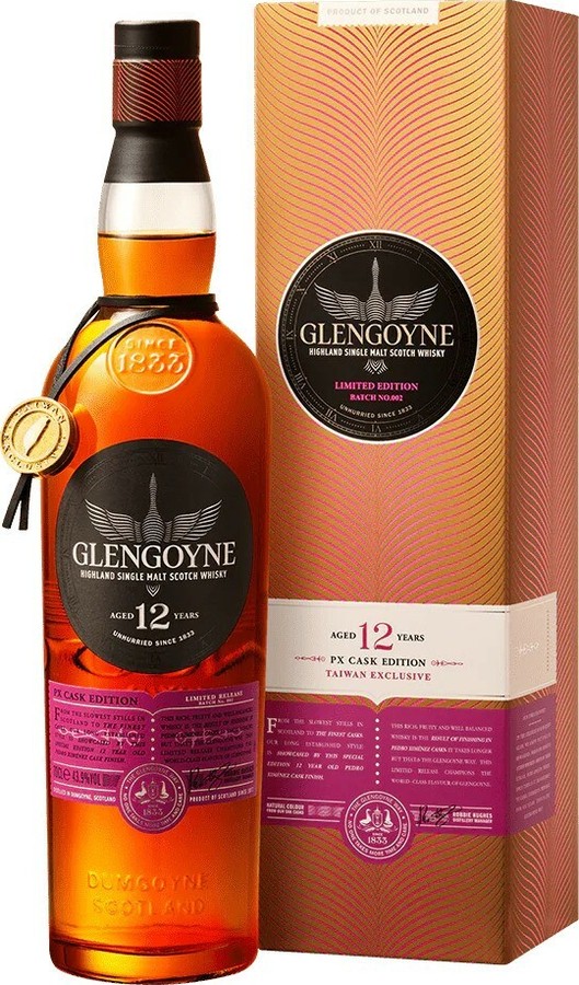 Glengoyne 12yo PX Cask Edition Taiwan Exclusive 43.9% 700ml