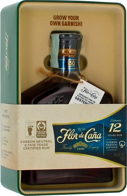 Flor de Cana Centenario Grow Your Own Garnish 12yo 40% 700ml