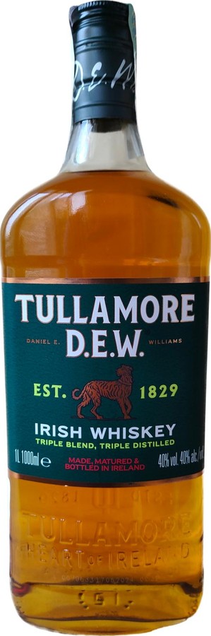 Tullamore Dew Irish Whisky Triple Blend Triple Distilled 40% 1000ml