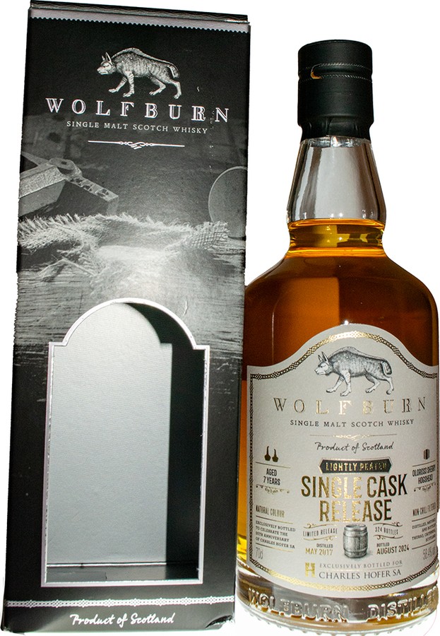 Wolfburn 2017 Single Cask Release Charles Hofer SA exclusively to celebrate the 35th anniversary 58.4% 700ml