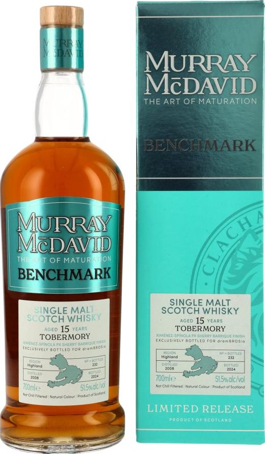 Tobermory 2008 MM Benchmark Limited Release dramBROSia 51.5% 700ml