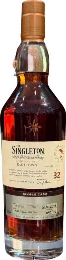 The Singleton of Dufftown 1991 Single Cask 49.7% 700ml