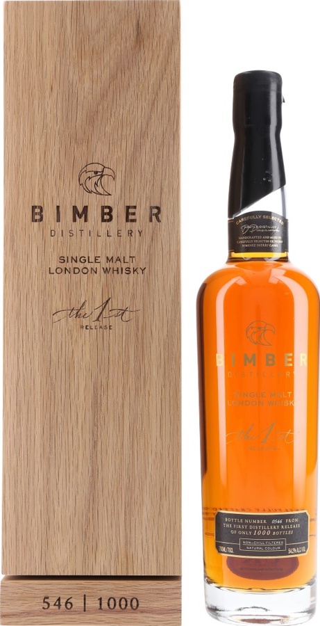 Bimber The 1st Release Single Malt London Whisky Pedro Ximenez Casks 6, 19, 31, 37, 38 54.2% 700ml