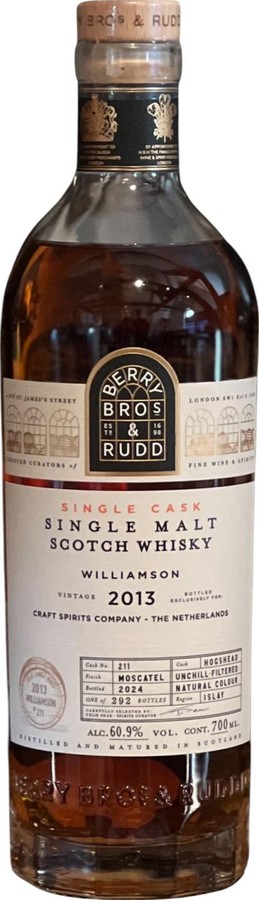 Williamson 2013 BR Craft Spirits Company NL 60.9% 700ml