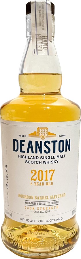 Deanston 2017 Hand-Filled Exclusive Edition 58.5% 700ml