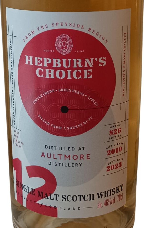 Aultmore 2010 HL Hepburn's Choice 46% 700ml