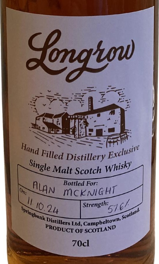 Longrow Hand Filled Distillery Exclusive 57.6% 700ml