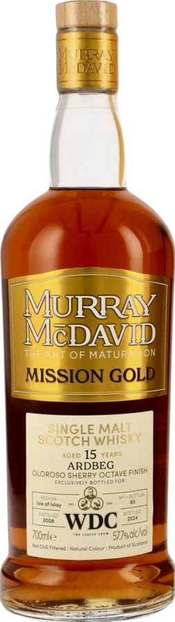 Ardbeg 2008 MM Mission Gold Wu DRAM Clan The Liquid Crew 57.7% 700ml