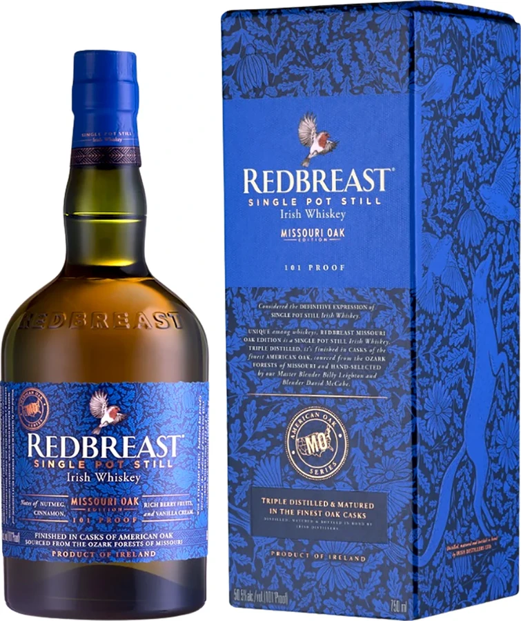 Redbreast Missouri Oak Edition American Oak Series Bourbon & Sherry + Missouri Virgin Oak Finish 50.5% 700ml