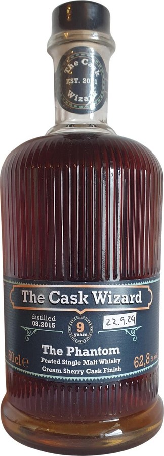 The Cask Wizard 9yo TCaWi The Phantom Peated Single Malt Whisky The WhiskyFair Bad Homburg 2024 Handfilled 62.8% 500ml