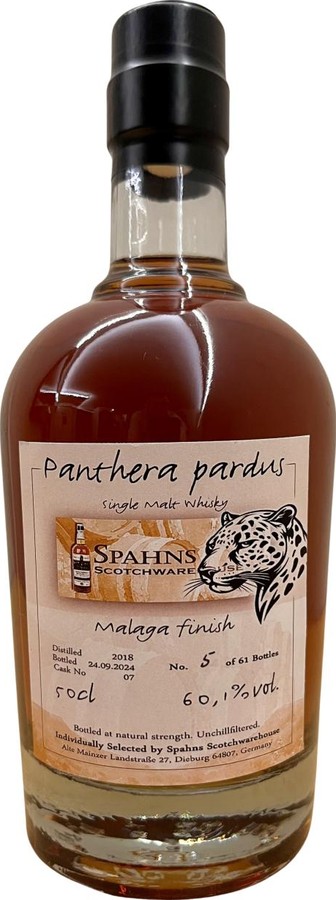 Spahns Scotchwarehouse 2018 SpSw Panthera pardus 60.1% 500ml