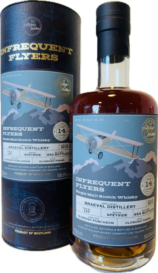 Braeval 2010 AWWC Infrequent Flyers 58.9% 700ml