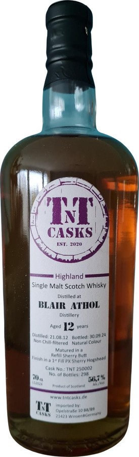 Blair Athol 2012 TnTC 56.7% 700ml