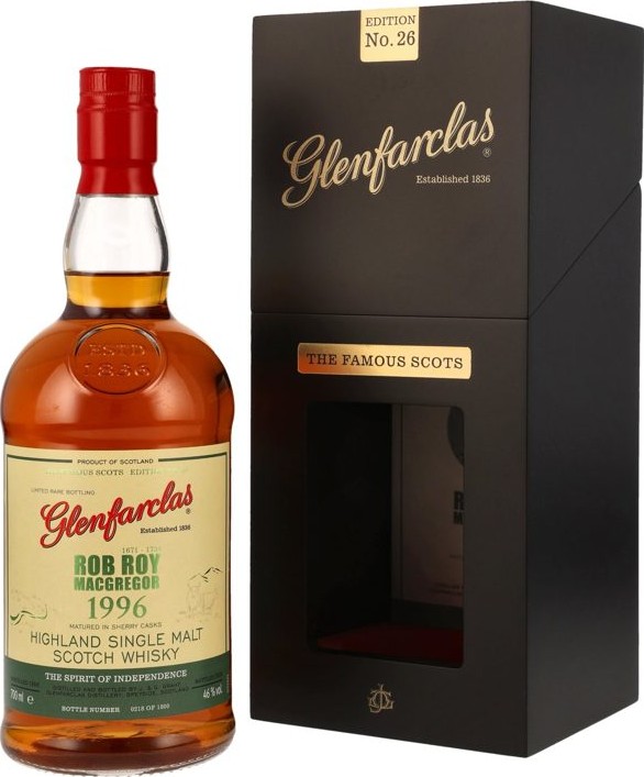 Glenfarclas 1996 Edition #26 Rob Roy MacGregor 46% 700ml