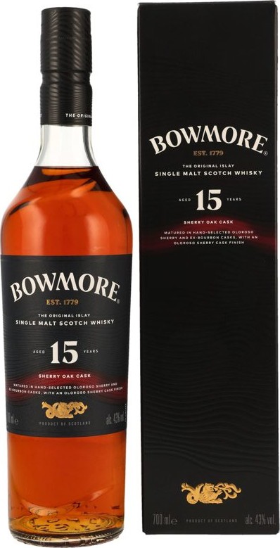 Bowmore 15yo Sherry Oak Cask 43% 700ml