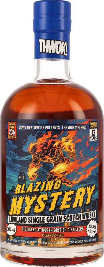 North British 13yo BNSp The WhiskyHeroes Blazing Mystery 58.6% 700ml