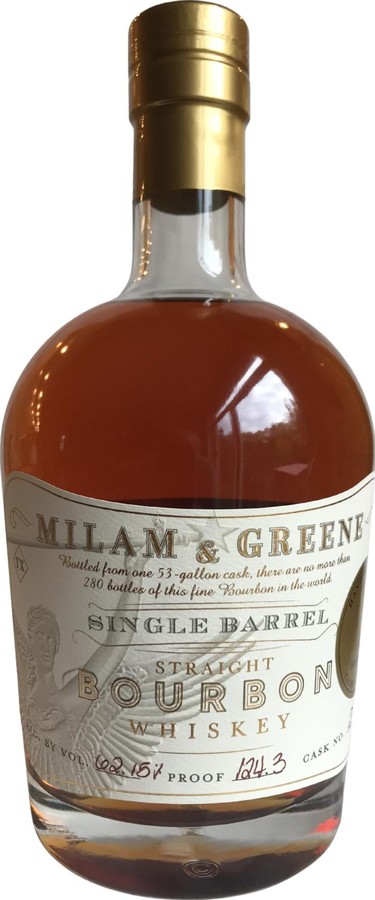 Milam & Greene 4yo Single Barrel Straight Bourbon Whisky 62.15% 750ml